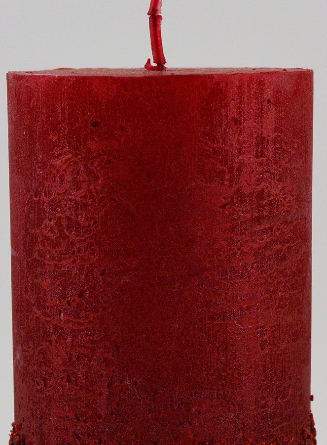 Bougie Décoration Effet Pépite - Rouge (pic 3)