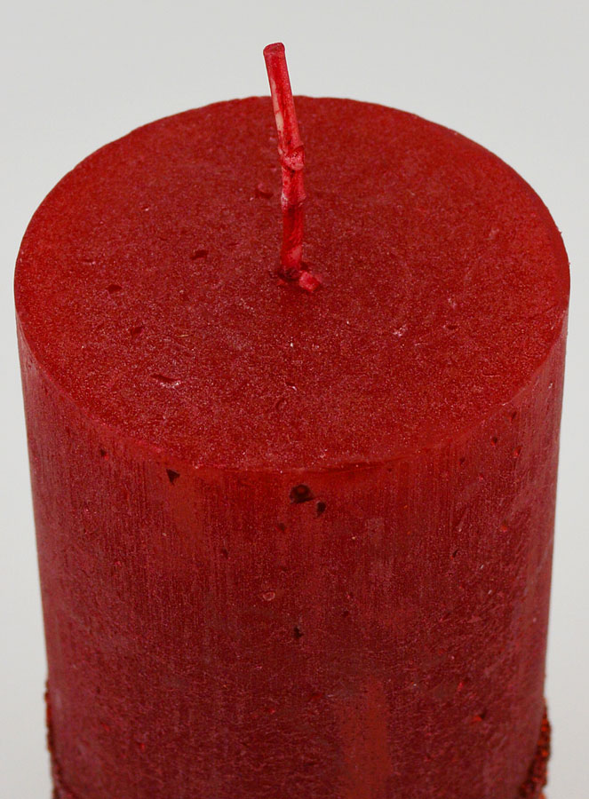 Bougie De Noël Effet Pépite - Rouge (pic 4)