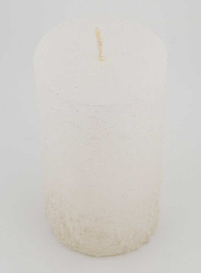 Bougie Décoration Effet Pépite - Blanc Perlé (pic 2)