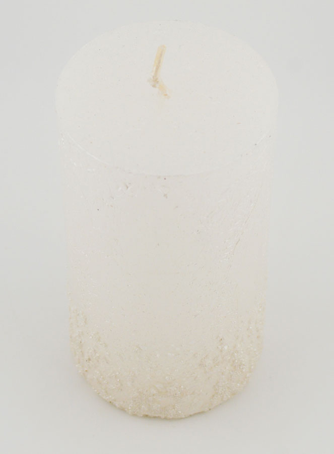 Bougie de Noël Effet Pépite - Blanc Perlé (pic 2)