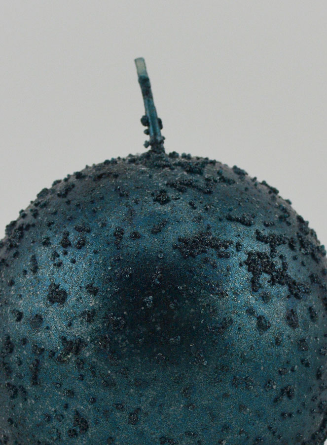Bougie Décoration Sphère Pailletée - Bleu Vert (pic 3)