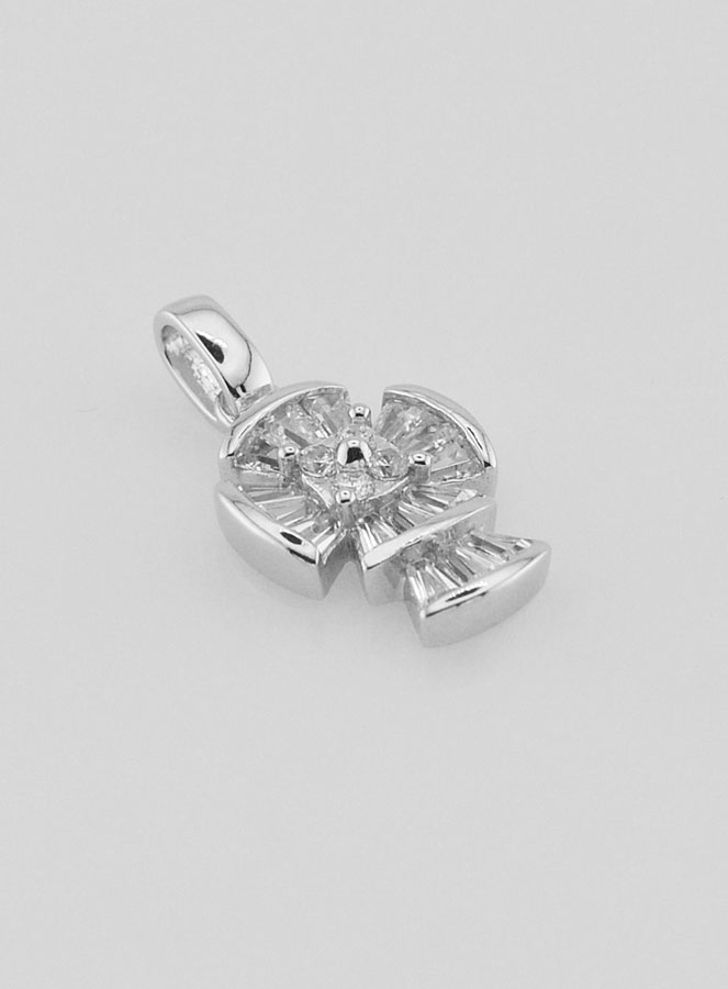 Pendentif Croix Gothique en Argent - 16mm (pic 3)
