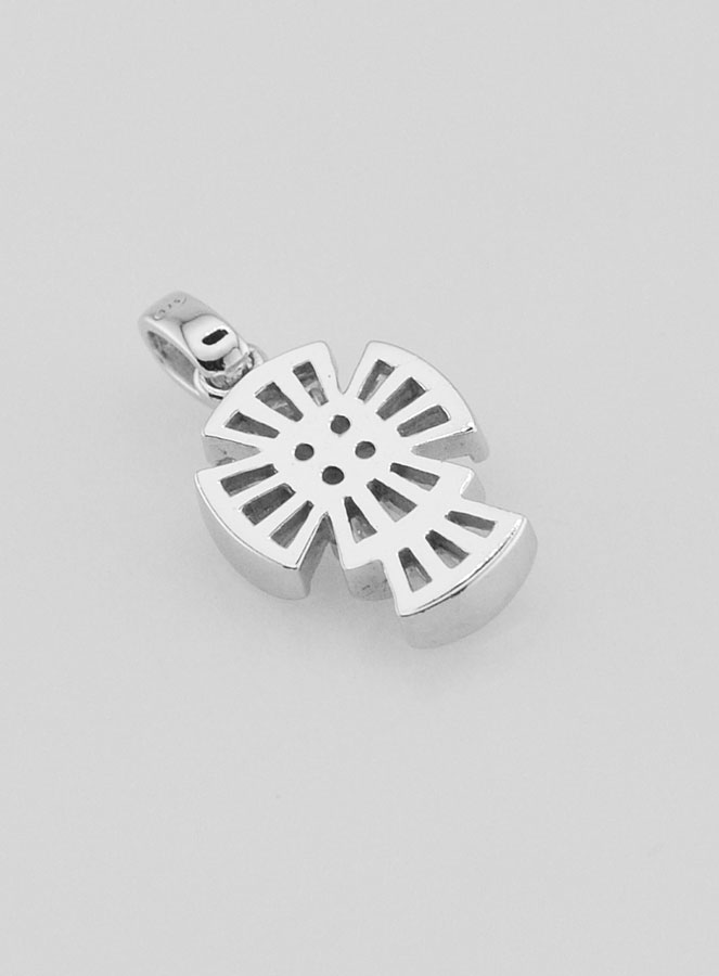 Pendentif Croix Gothique en Argent - 16mm (pic 4)