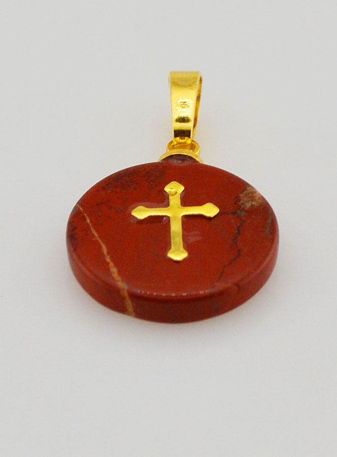 Médaille Avec Croix - Rouge (pic 2)