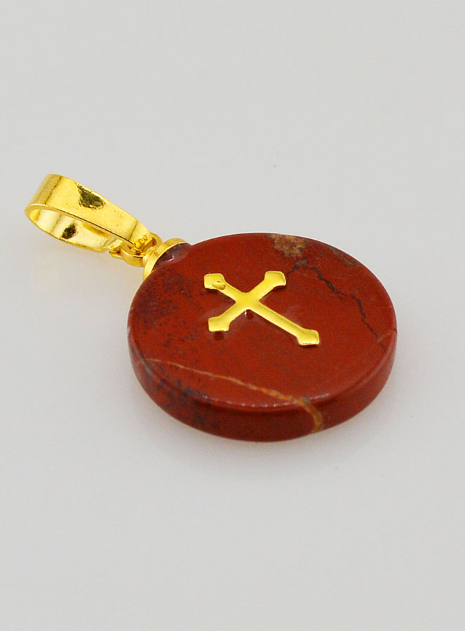 Médaille Avec Croix - Rouge (pic 3)
