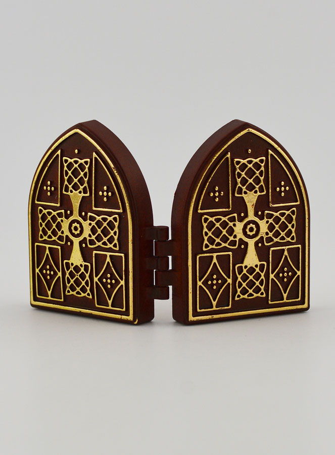 Icône Diptyque Mini - Sacré Coeur de Jésus & Ste Thérèse (pic 4)