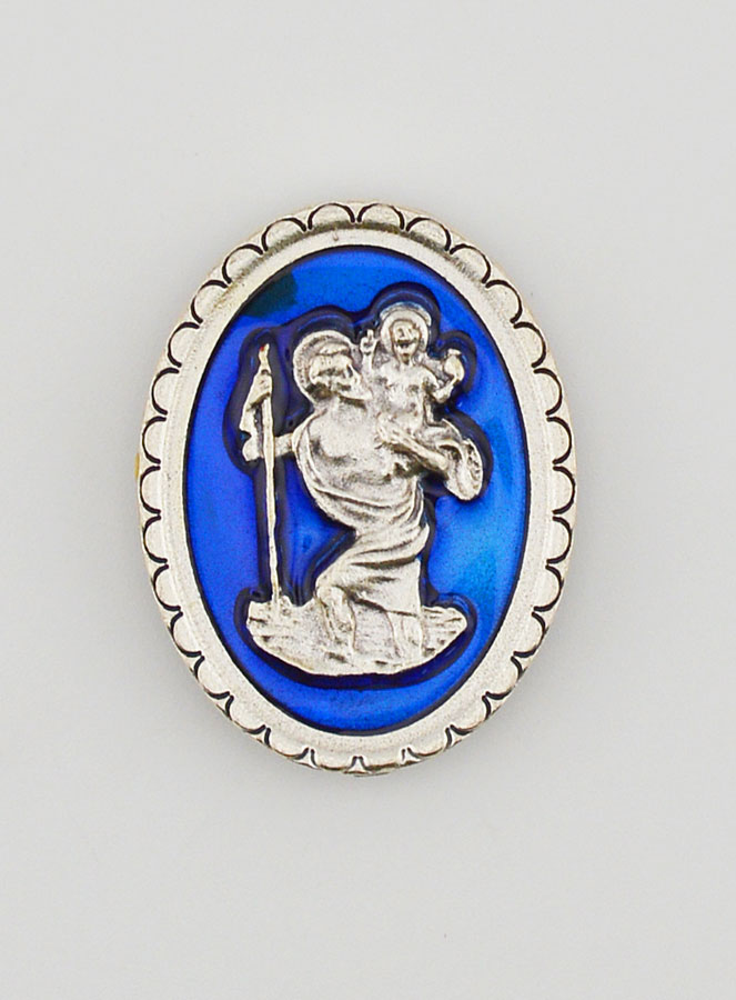 Plaque Auto Magnet de Saint Christophe - 4cm (pic 1)