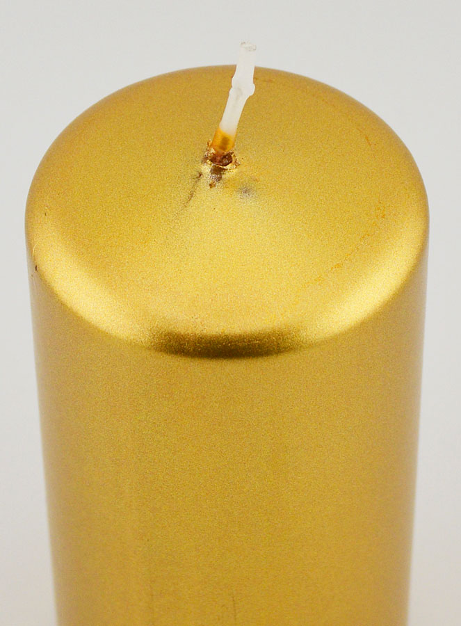 Bougie de Noël Métallique - Or (pic 4)