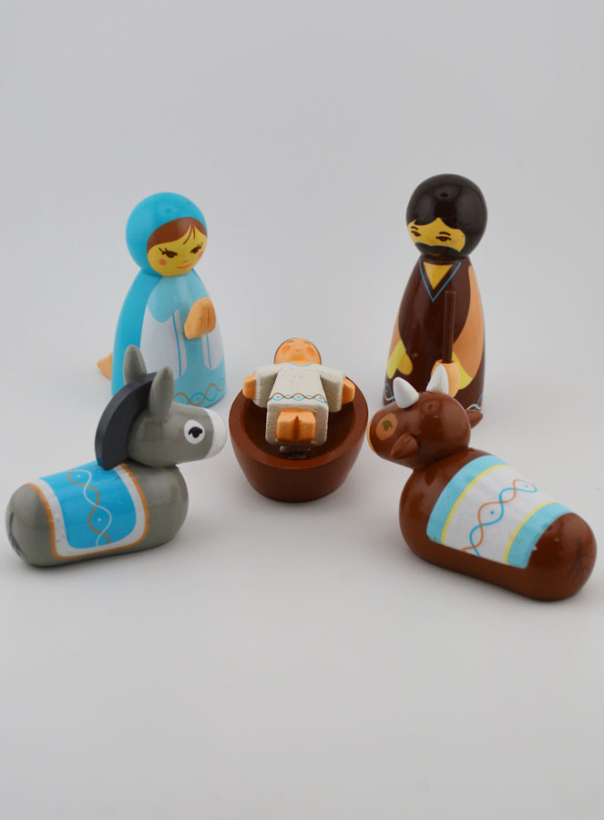 Crèche de Noël Enfantine - Marie Bleue (pic 1)
