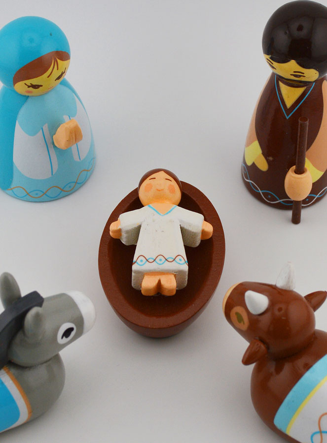 Crèche de Noël Enfantine - Marie Bleue (pic 2)