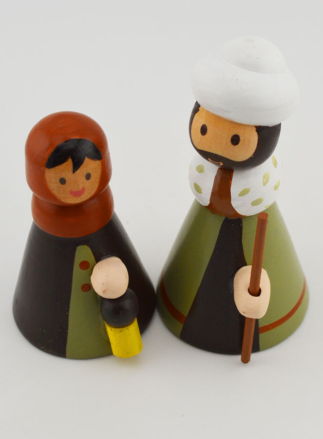 Crèche de Noël - Couple de Bergers (pic 4)
