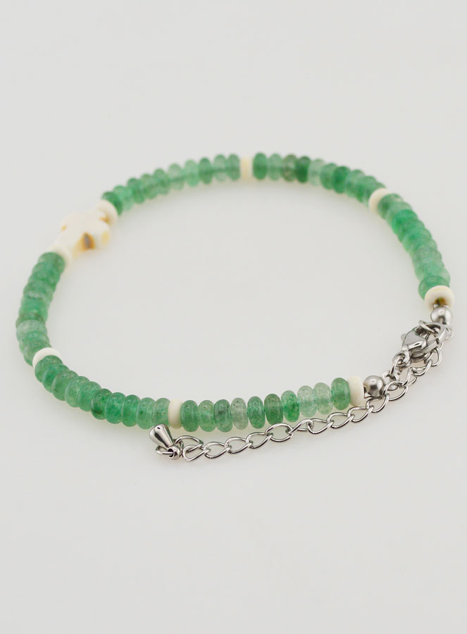 Bracelet Croix et Pierres Vertes (pic 4)