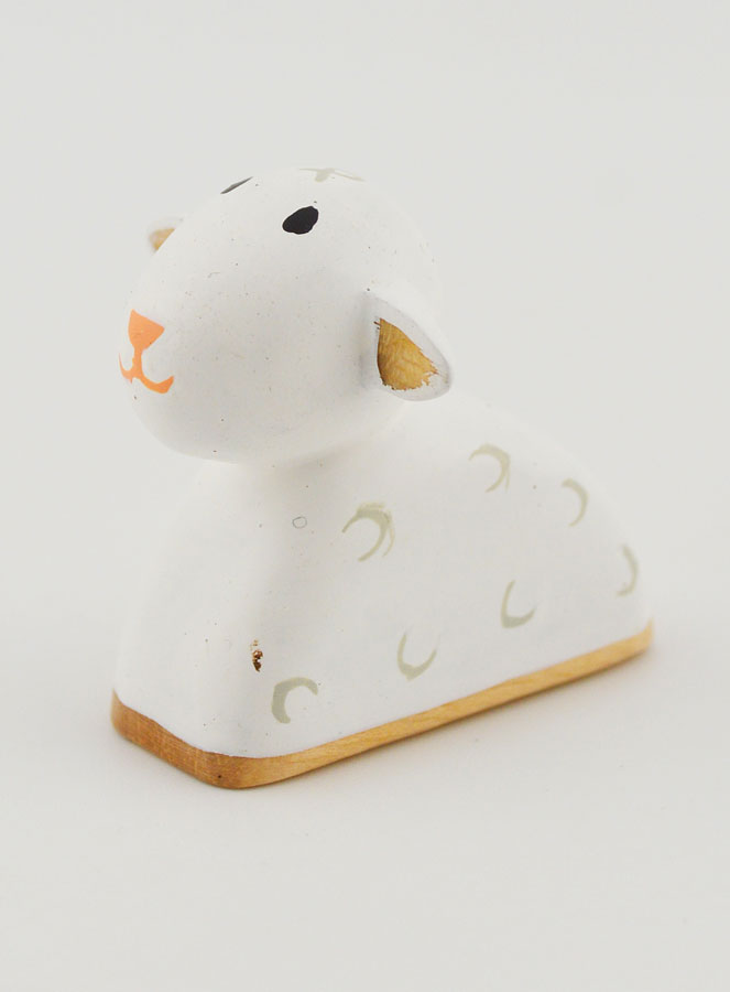 Crèche de Noël - 3 Moutons 4cm (pic 3)
