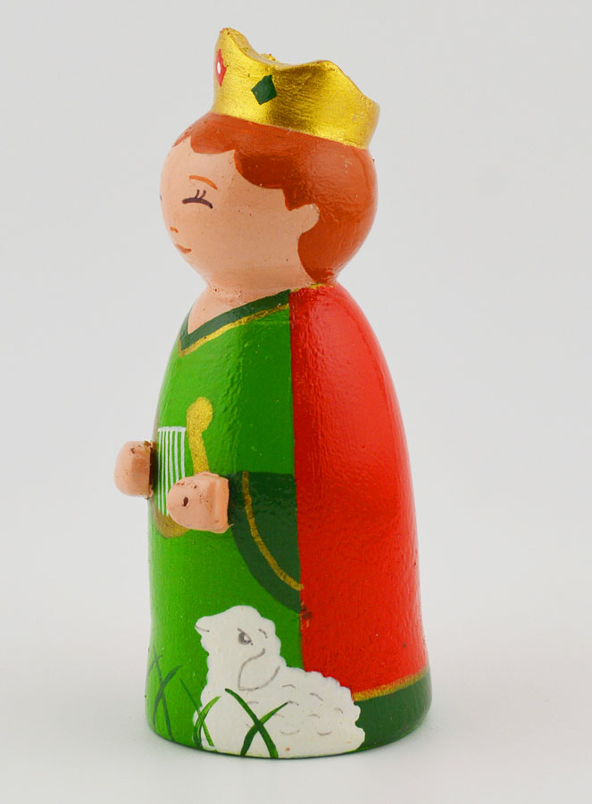 Statuette en Bois - Roi David (pic 2)