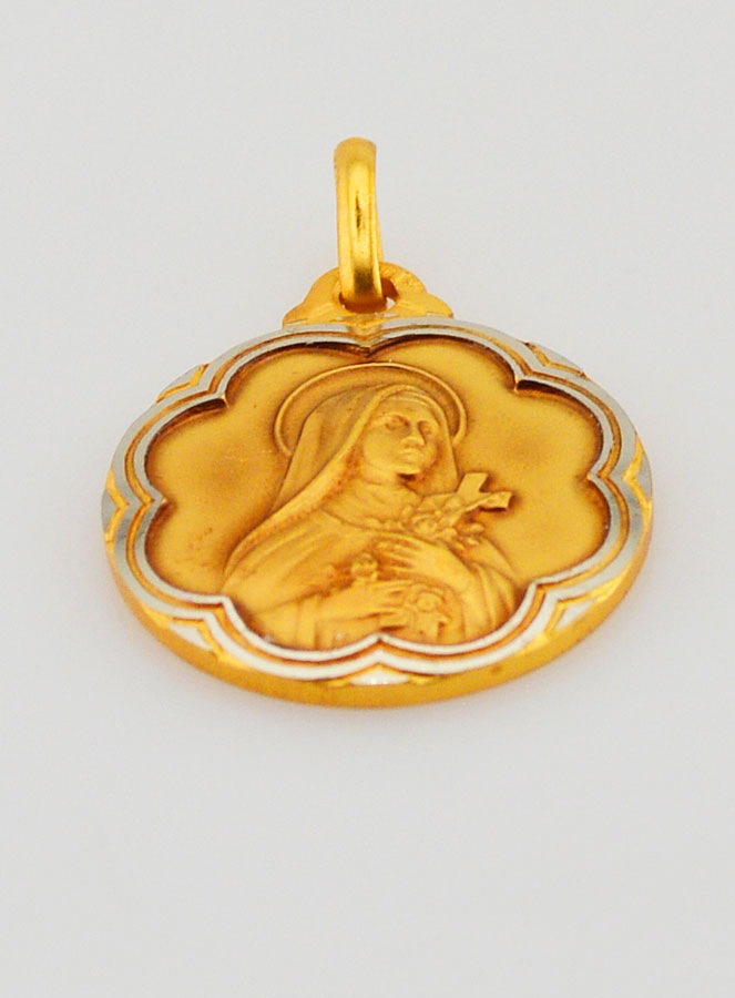Médaille Sainte Thérèse & Saint Christophe (pic 2)