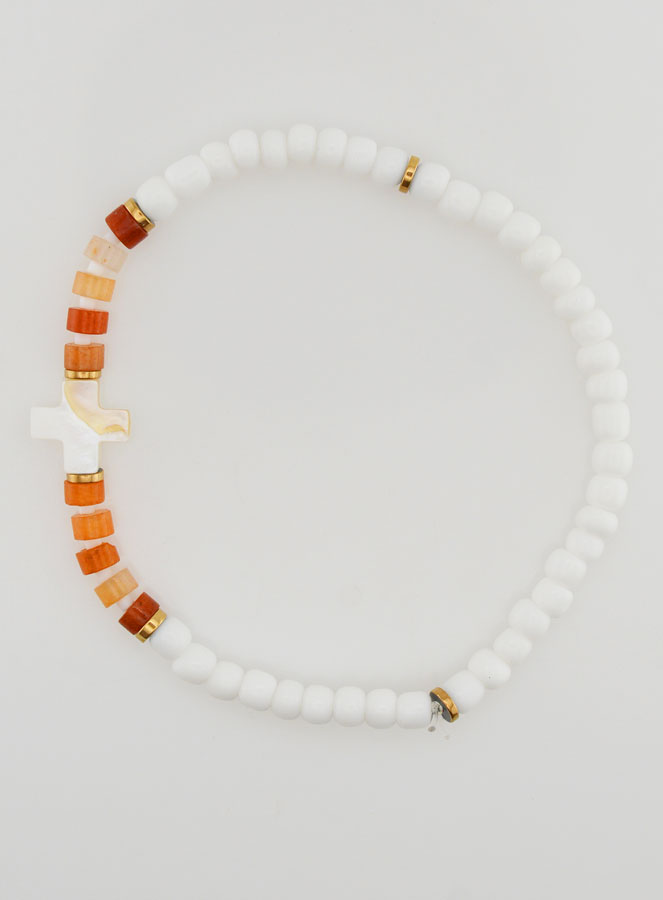 Bracelet Religieux Pierre & Nacre - Marron (pic 1)