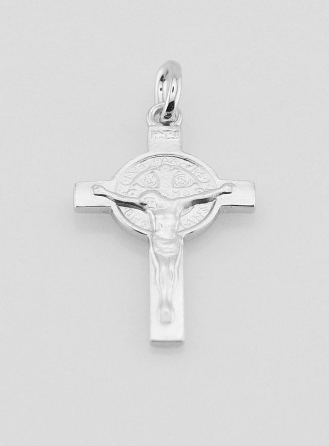 Pendentif Croix de Saint Benoit - 24mm (pic 2)