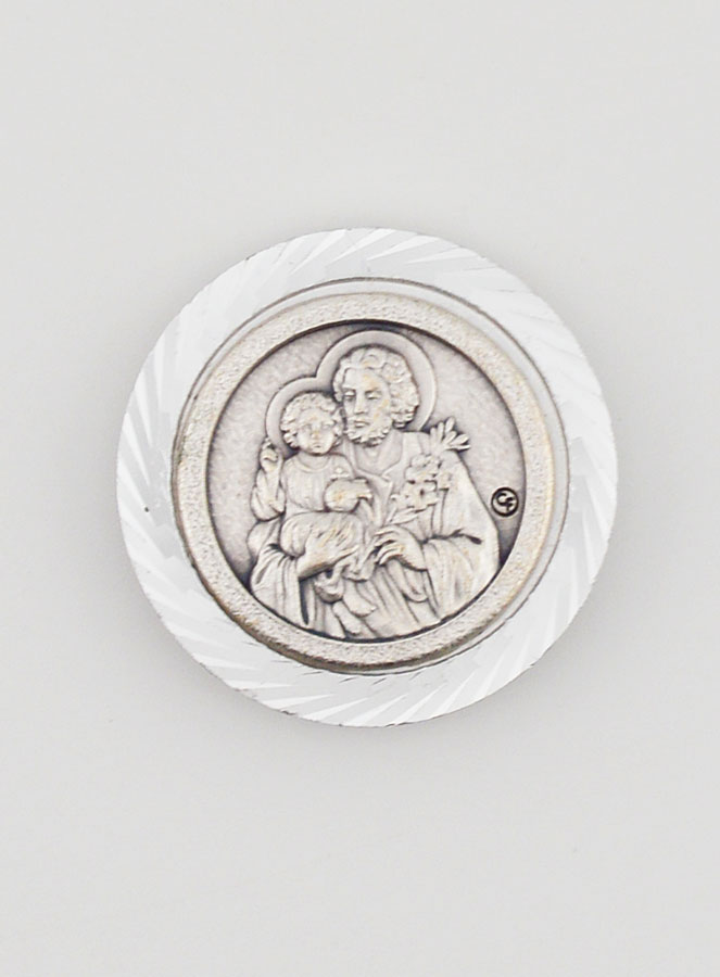 Plaque Auto Magnet de Saint Joseph - 35mm (pic 1)