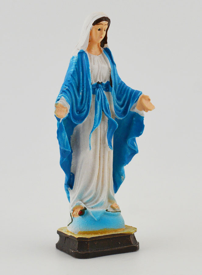 Statue Vierge Miraculeuse - 7,5cm (pic 3)