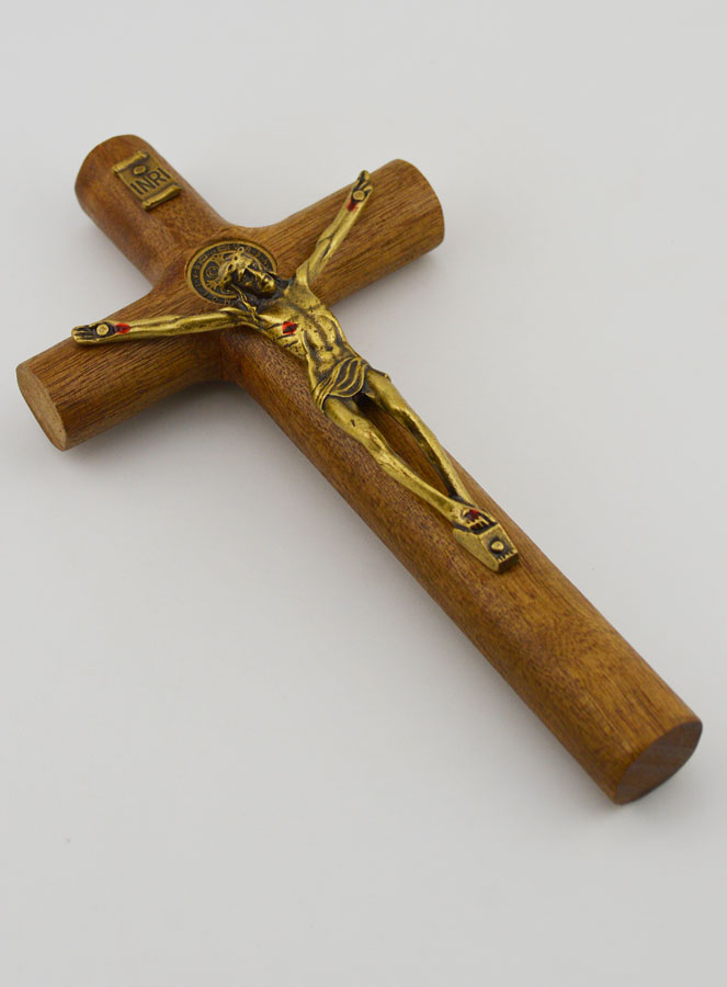 Crucifix des Saintes Plaies du Christ - 17cm (pic 3)