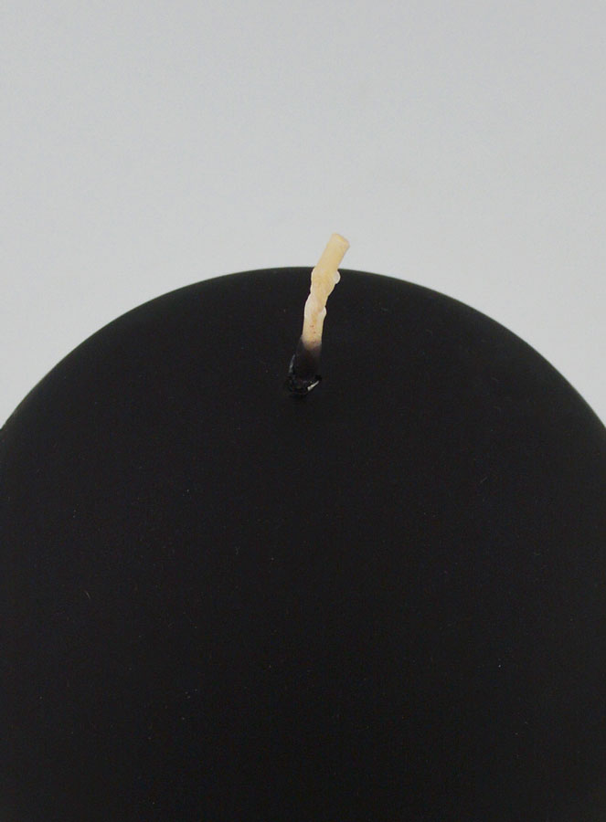 Bougie de Décoration Boule 8cm - Noir Mat (pic 4)