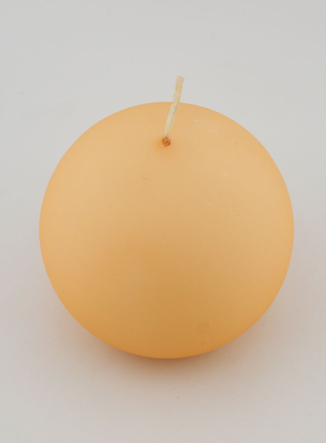 Bougie de Décoration Boule - Crème Mat (pic 2)