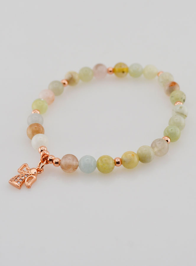 Bracelet Religieux - Ange Gardien & Morganite (pic 3)