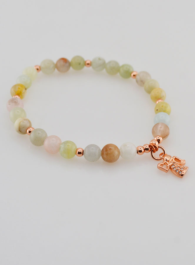 Bracelet Religieux - Ange Gardien & Morganite (pic 4)