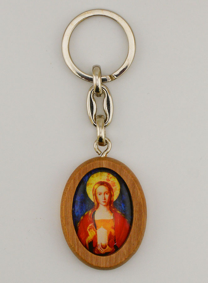 Porte-clés Sainte Marie Madeleine & Saint Christophe (pic 1)