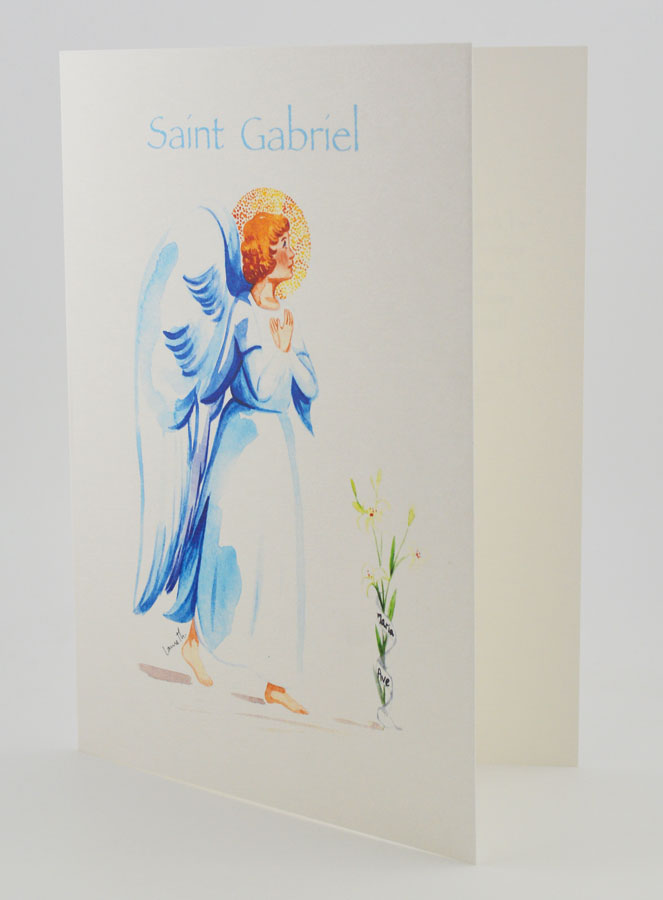 Carte Religieuse Livret - Saint Gabriel (pic 2)