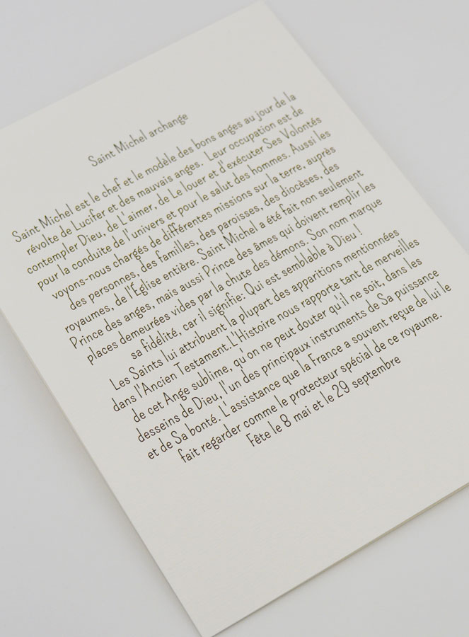 Carte Religieuse Livret - Saint Michel Archange (pic 4)