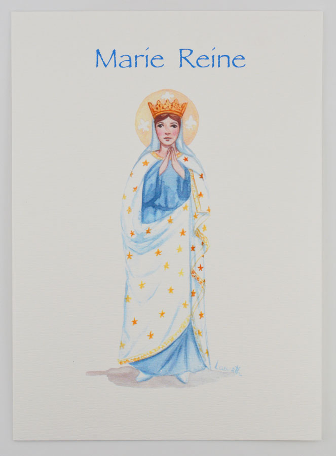 Carte Religieuse Livret - Marie Reine (pic 1)