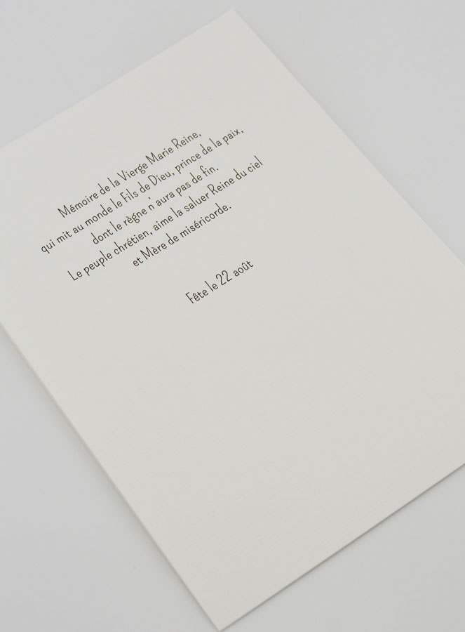 Carte Religieuse Livret - Marie Reine (pic 4)