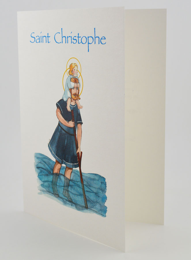 Carte Religieuse Livret - Saint Christophe (pic 2)