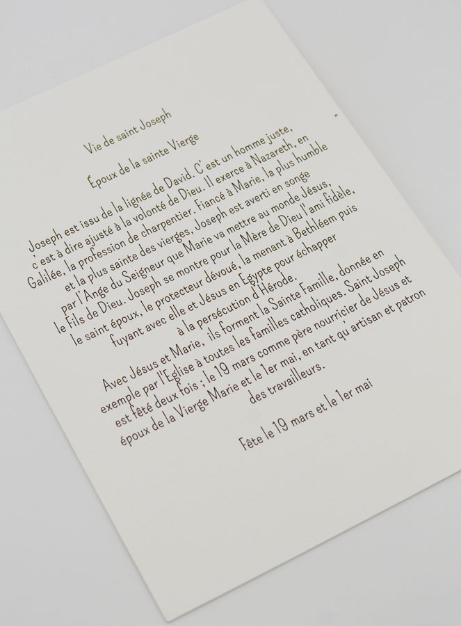 Carte Religieuse Livret - Saint Joseph (pic 4)