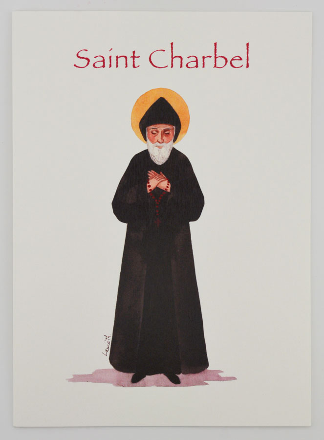 Carte Religieuse Livret - Saint Charbel (pic 1)