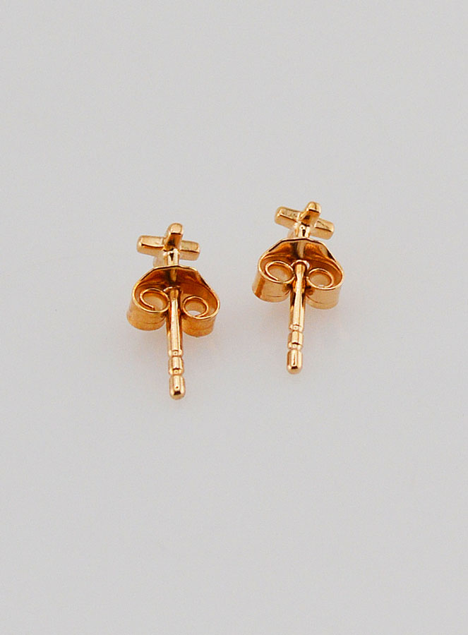 Boucles d'Oreilles Croix Carrée (pic 3)