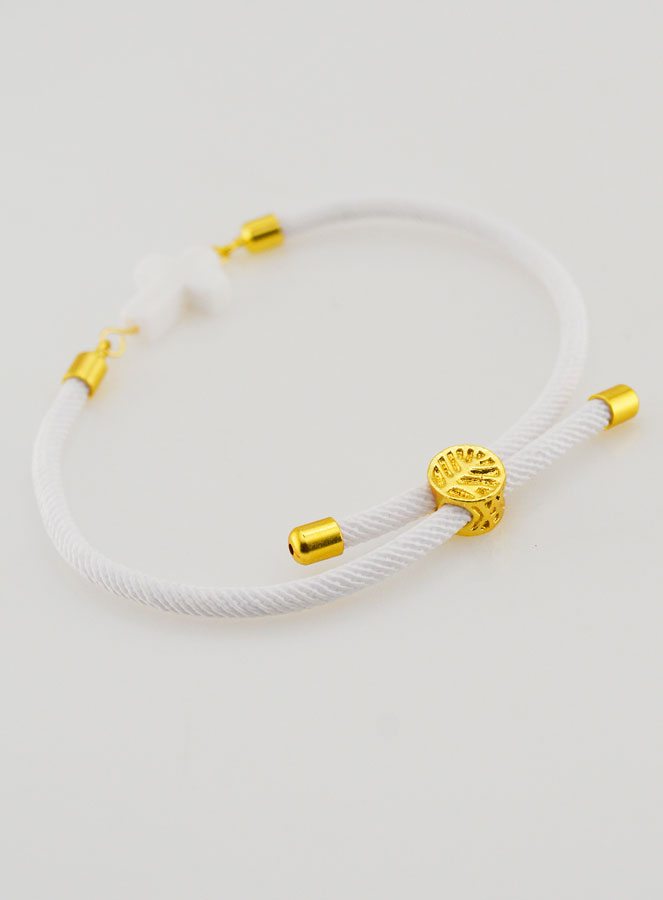 Bracelet Religieux Avec Croix - Blanc (pic 4)