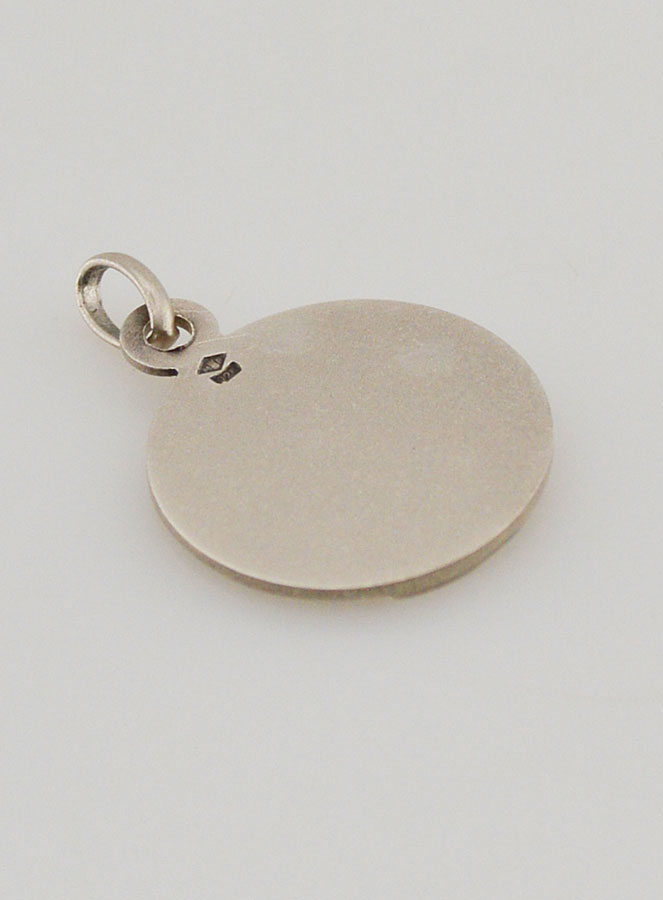 Médaille Vierge aux Pétales en Argent - 16mm (pic 4)