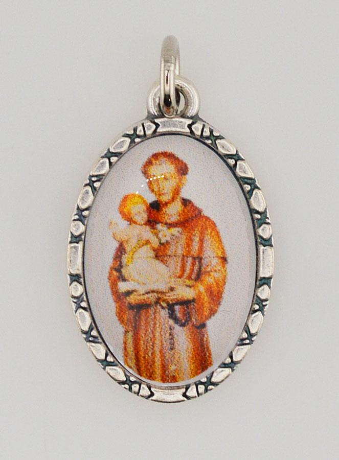 Médaille Bord Torsadé 25mm - Saint Antoine (pic 1)