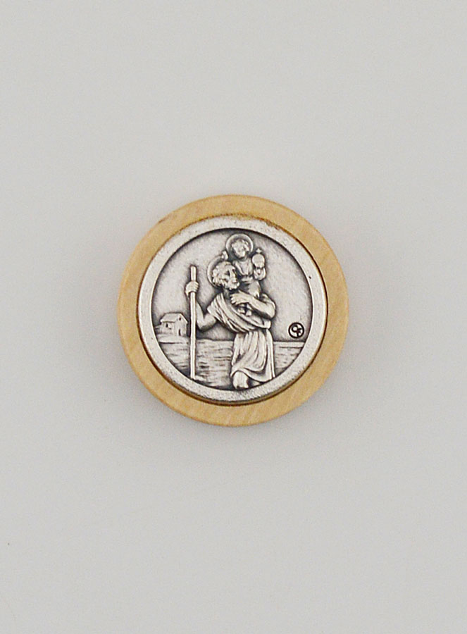 Plaque Auto Magnet Saint Christophe - 22mm (pic 1)