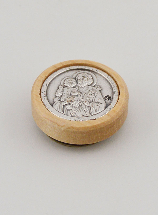 Plaque Auto Magnet Saint Joseph - 22mm (pic 2)