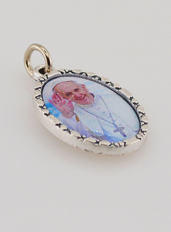 Médaille Bord Torsadé 25mm - Pape François (pic 3)