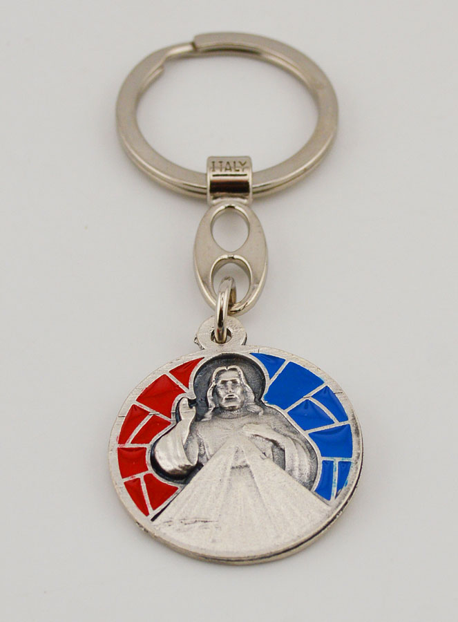 Porte-clés Émail Christ Miséricordieux (pic 2)