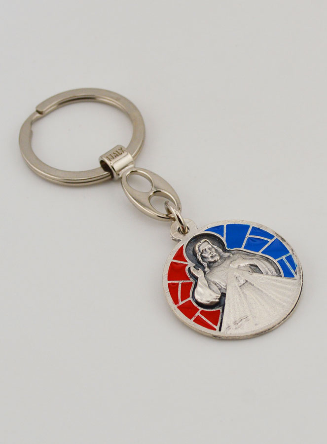 Porte-clés Émail Christ Miséricordieux (pic 3)