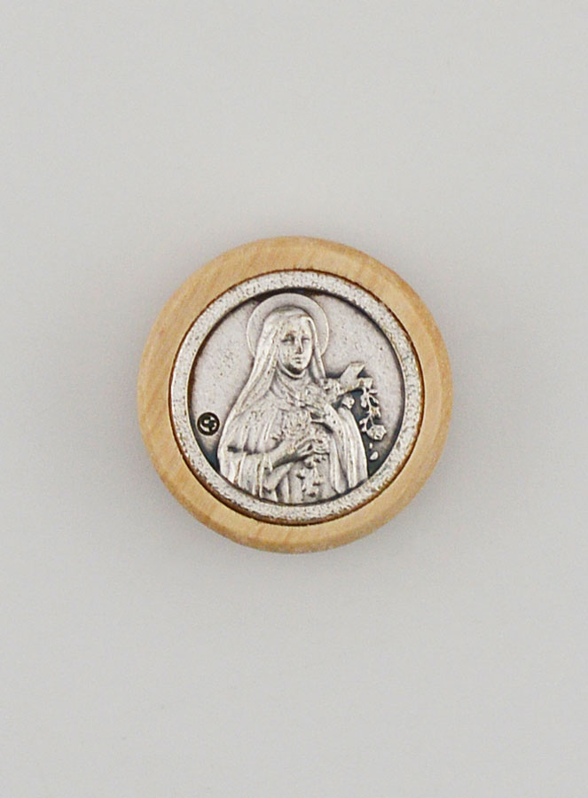 Plaque Auto Magnet Sainte Thérèse - 22mm (pic 1)
