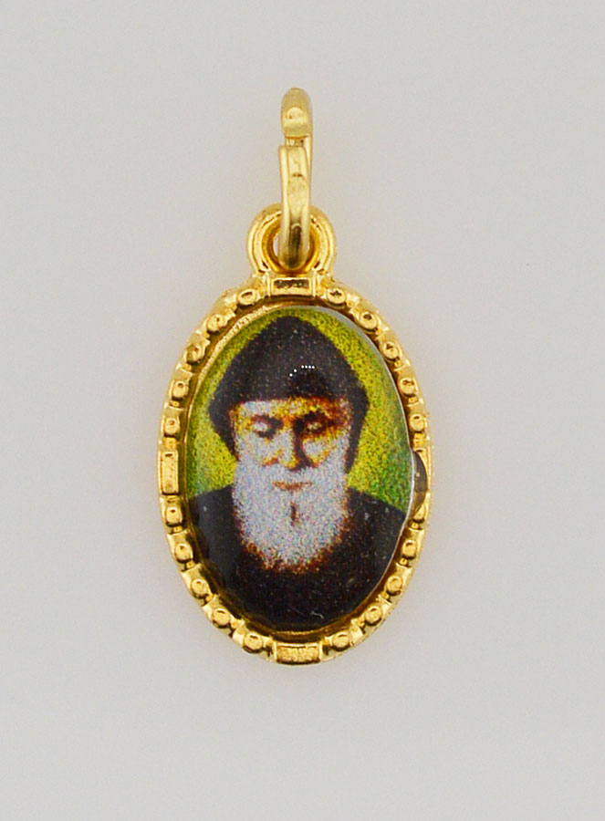 Médaille Bord Torsadé 15mm - Saint Charbel (pic 1)