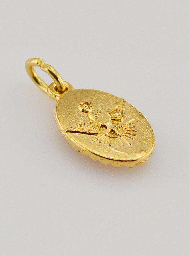 Médaille Bord Torsadé 15mm - Sainte Famille (pic 4)