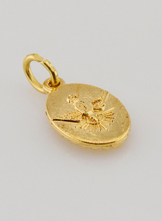 Médaille Bord Torsadé 15mm - Saint Esprit (pic 4)