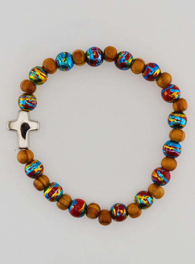 Bracelet Enfant Avec Croix - Rouge (pic 1)